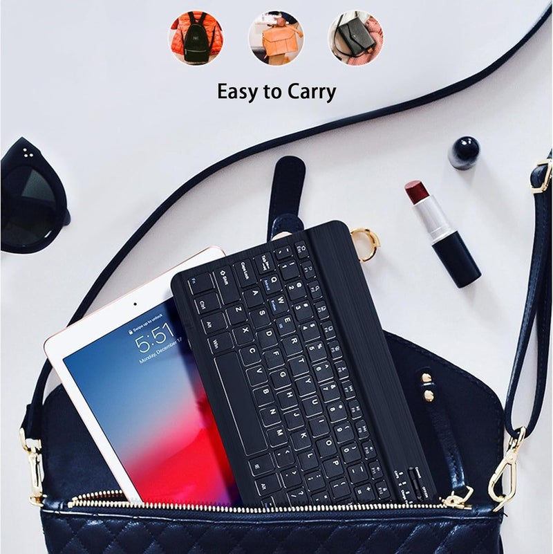 LOOBOAKY Bluetooth Keyboard Compatible with iPad 10th Generation, Rechargeable Portable 10 inch Wireless Keyboard for iPhone, iPad mini, Samsung Tablets Keyboards Ultra-Slim, Travel Office Computer Accessories - Image 4